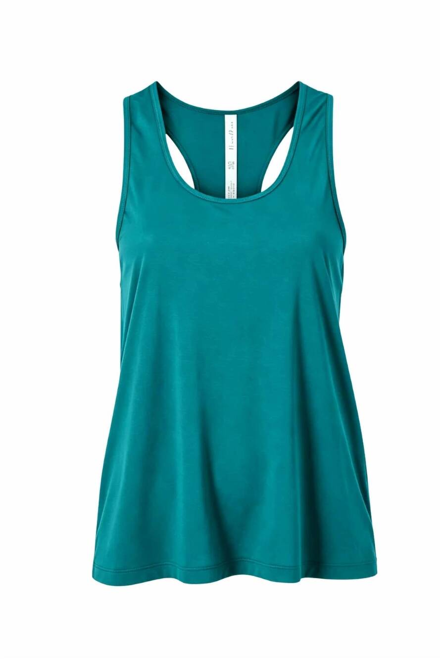 NEW BANDIER women's performance racerback tank top in aventurine